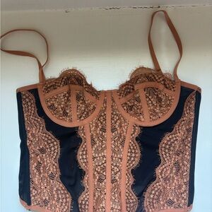 Urban Outfitters Rust Bustier Top